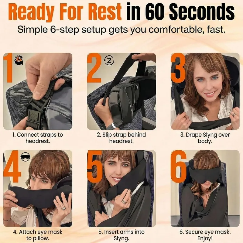 3-in-1Airplane Sleep Support S - Travel Accessories Long Flight recension och pris