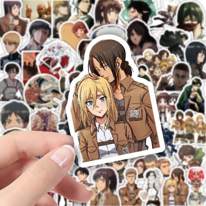 60Pcs Attack on Titan Anime St - Luggage Cover Protector recension och pris