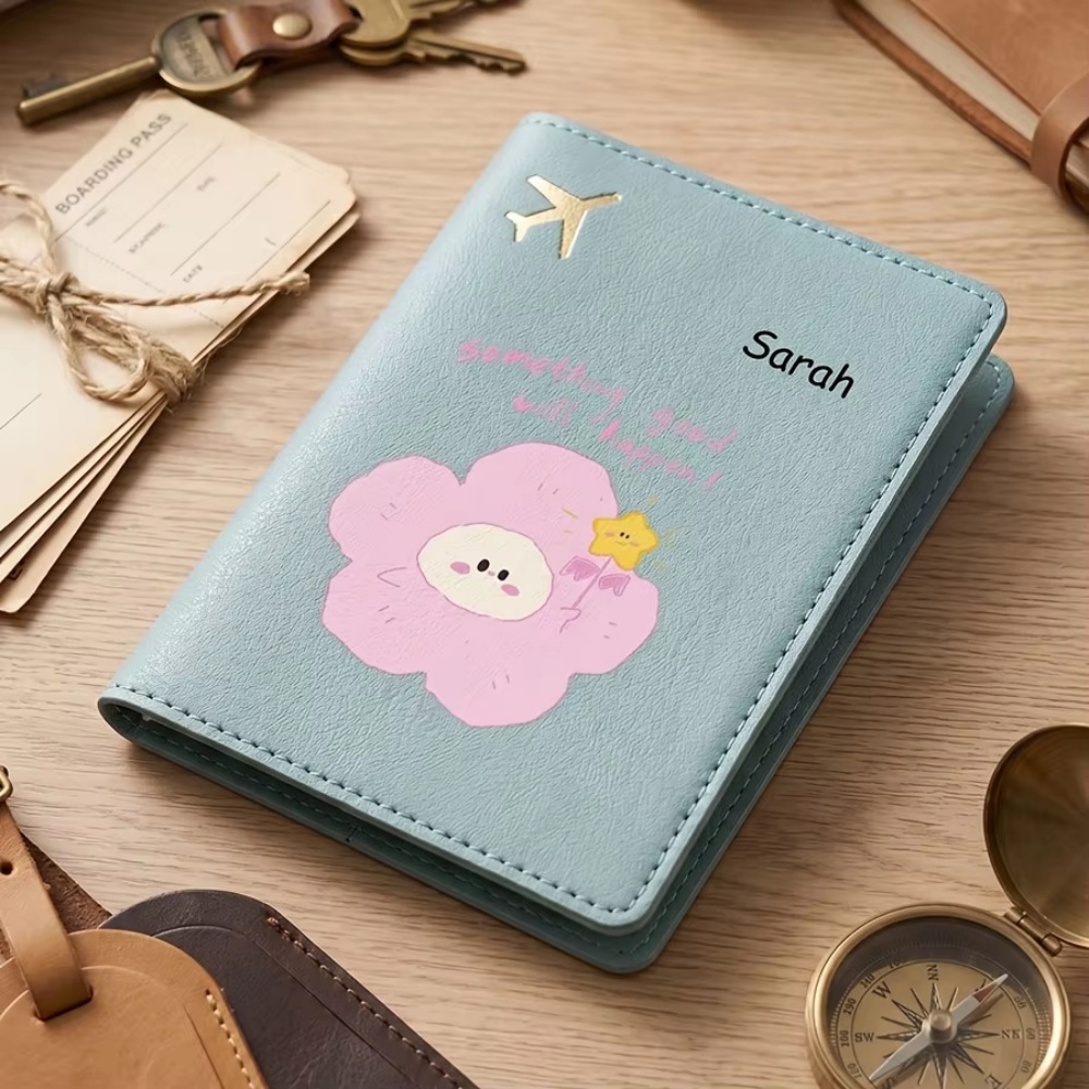 Cute Cartoon Floral Passport C - Travel Accessories Wallet recension och pris